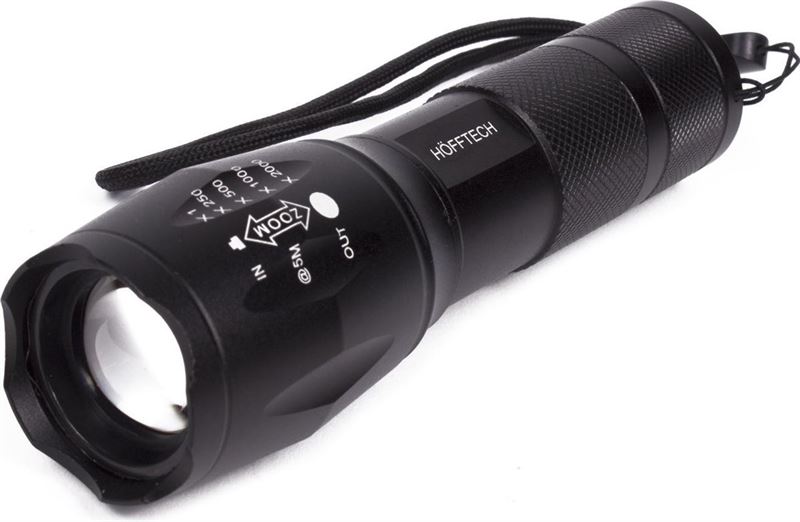 HOFFTECH Led Zaklamp met zoomfunctie Tactical Superbeam Militaire