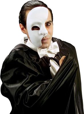 Coördineren koffer roem Widmann - Half masker spook voor volwassenen Halloween accessoire - Maskers  > Half maskers puzzel en spel kopen? | Kieskeurig.be | helpt je kiezen