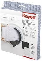 Rayen 50 x 40 cm zak voor wasmachine en droger, beschermt je kleding, met ritssluiting, met veiligheidssluiting, wit/zwart