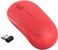 Monnadu Draagbare 2.4G draadloze achtergrondverlichting muis USB-ontvanger universele mute oplaadbare geluidsarme Bluetooth-compatibel voor pc/computer - rood