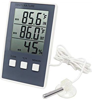 Daar Verdorie Economie CAIM-Temperature hygrometer Digitale thermometer, hygrometer,  binnentemperatuur en buitentemperatuur, met LCD-display, sensor en  weerstation. | Prijzen vergelijken | Kieskeurig.nl