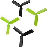chiwanji 1 Set 3 Winged Propeller voor X4 H107 H107L Outdoor Onderdelen - zwart groen