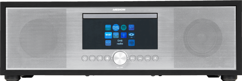 Medion LIFE DAB+ P66024 Audiosysteem | 2,8" LCD-display | PLL-FM-radio | CD/MP3 | Bluetooth 5.0 | 2.1 Soundsysteem | 40 Watt RMS