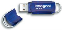 Integral 8GB USB3.0 DRIVE COURIER BLUE UP TO R-80 W-10 MBS INTEGRAL