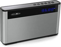 Reflexion SB200 – compacte en draagbare Bluetooth-radio met FM-PLL-tuner (20 zendergeheugens en play/pause-titelweergave, titel en volume)