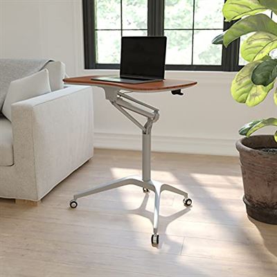 slogan bewijs Allergie Flash Furniture Laptoptafel, verhoogde computertafel om op te zitten en te  staan, compacte statafel in modern design, zwart | Prijzen vergelijken |  Kieskeurig.nl