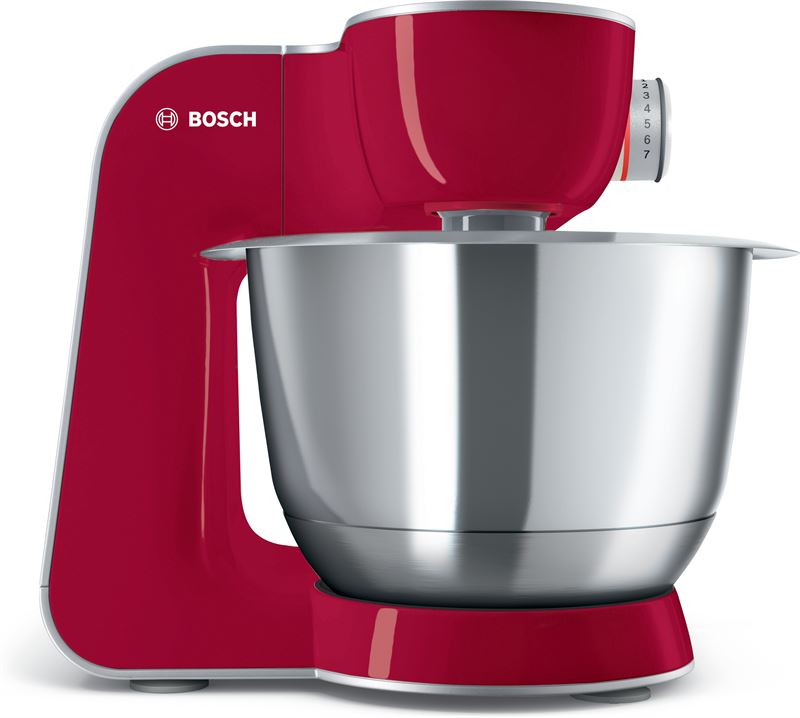 Bosch MUM58720 grijs, rood, roestvrijstaal | Reviews Kieskeurig.nl