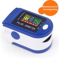 WBTT WBTT® Saturatiemeter met hartslagmeter - Zuurstofmeter vinger - Pulse Oximeter - Medisch gecertificeerd