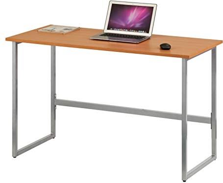 HJH OFFICE 674250 schrijftafel WORKSPACE Light beuken/zilver smalle computertafel met stalen frame 76 x 120 x cm bureau kopen? | Kieskeurig.be | helpt je kiezen