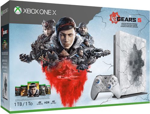 Microsoft Xbox One X (Limited Edition) 1TB / wit, grijs / Gears 5 Limited Edition