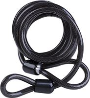 M-Wave S 8.18 L afsluitkabel met 2 lusuiteinden, zwart, 8x1.800 mm