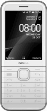 Nokia 8000 4G 4 GB / opal white / (dualsim)