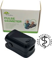 Jouw medische shop - Saturatiemeter - vingertop zuurstofmeter - pulse oximeter - hartslagmeter - oximeter- saturatiemeter met hartslagmeter zuurstof - medisch - saturatie - inclusief koord, batterijen & handleiding