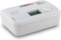 Lifebox - DETCO15NF koolmonoxidedetector, gecertificeerd volgens Nf met digitaal display en lithiumbatterij, 10 jaar, wit
