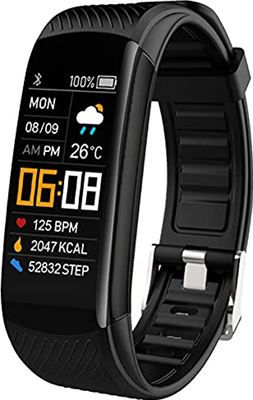 KDFJ Smart Horloge Sport Armband Bluetooth Bloeddruk Hartslag Fitness Tracker Waterdicht Polsband Mannen Vrouwen Smartband Voor Android IOS-zwart smartwatch kopen? | Kieskeurig.nl | helpt je