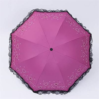 NJSDDB paraplu Kocotree hartvormige Prinses nieuwe gebogen creatieve opvouwbare zon paraplu kant parasol paraplu regen vrouwen guarda chuva, roosrood thermoskan kopen? | Kieskeurig.nl | helpt je kiezen
