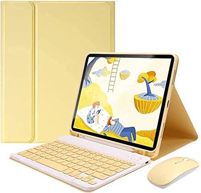 barst Voorlopige puberteit Fbewan iPad 7,9 inch mini 5e/4e generatie hoesje met toetsenbord en muis  potloodhouder magnetisch afneembaar draadloos Bluetooth-toetsenbord voor  iPad Mini4/5 (iPad Mini4/5, geel) | Prijzen vergelijken | Kieskeurig.nl