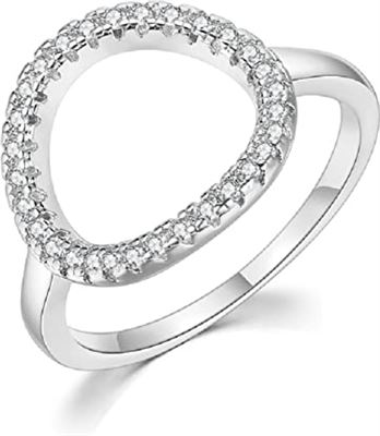 Triviaal Kwijtschelding royalty XYSTSM Dames ringen 925 sterling zilver retro kristallen trouwring voor  vrouwen meisjes mode sieraden beste cadeau voor geliefde 8 zilver vaas  kopen? | Kieskeurig.nl | helpt je kiezen