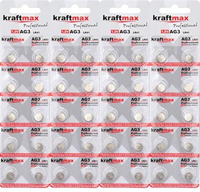 Kraftmax Knoopcel type 392 (AG3/LR736/LR41), batterij, 1,5 V horloge-batterij voor professionele toepassingen, nieuwste generatie batterij kopen? | Kieskeurig.be | helpt je kiezen