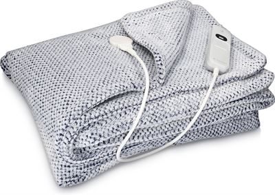 Navaris XXL warmtedeken voor personen - Elektrische deken met 3 standen timer - Bovendeken - 180 x 130 cm - Fluweelzacht - Wasbaar - Blauw elektrische deken kopen? Kieskeurig.be | je kiezen