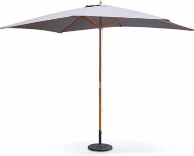 strijd slecht Chemie Alice's Garden Stokparasol Cabourg - 2x3m - Hout - Polyester doek - Grijs  parasol kopen? | Kieskeurig.be | helpt je kiezen