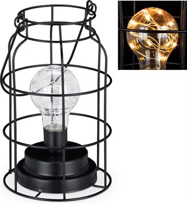 op batterijen - industrieel - led lamp - vintage nachtlamp - | Prijzen vergelijken | Kieskeurig.nl
