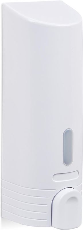 Relaxdays zeepdispenser wandmontage - hangende zeeppomp - 400 ml - pomp zeep - dispenser