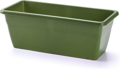 Forte Plantenbak groen rechthoekig 40 18 x 15 cm - Bloembakken/plantenbakken binnen/buiten | Prijzen vergelijken |