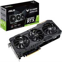 Asus TUF Gaming GeForce RTX3060 V2 8 GB OC Edition grafische kaart (Lite Hash Rate (LHR), Nvidia Ampere, DLSS, PCIe 4.0, 12GB DDR6 geheugen, 2x HDMI 2.1, DisplayPort 1.4, TUF-RTX3060-O12G-V2-GAMING)