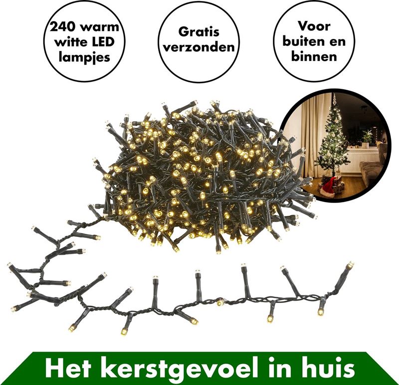 In Round Kerstverlichting Voor Binnen En Buiten 240 LED Lampjes