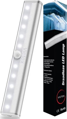 Victox Kastverlichting LED Bewegingssensor - Keukenverlichting draadloos - LED Kast verlichting Draadloos - Energiebesparende LED - Kast licht - Werkt op batterijen verlichting kopen? | Kieskeurig.nl | helpt je