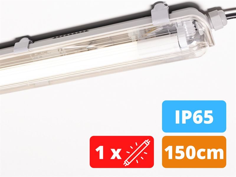 Proventa Proventa® LED TL lamp met armatuur 150 cm - Waterdicht IP65 - 4000K - 2640 lumen