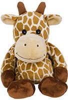 Warmies Pluche warmte-up magnetron, zacht knuffelspeelgoed met lavendelgeur, giraffe