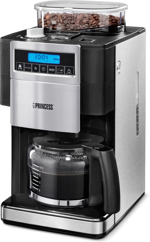 Indirect Vanaf daar Beoordeling Princess 249402 Koffiezetter met molen DeLuxe zwart, roestvrijstaal  koffiezetapparaat kopen? | Archief | Kieskeurig.nl | helpt je kiezen
