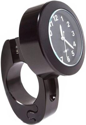 Stuur Horloge - Scooter Klokje - Horloge - - Waterdicht - Schokbestendig - RVS Zwart meet- en kopen? | Kieskeurig.nl | helpt je kiezen
