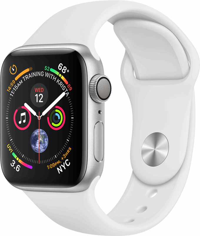 Apple Watch Series 4 wit, zilver / S|L
