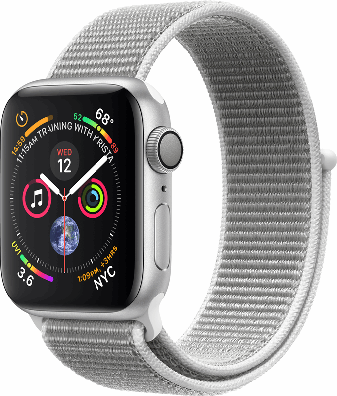 Apple Watch Series 4 grijs, zilver / S|M