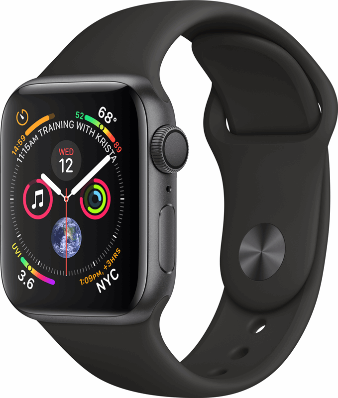 Apple Watch Series 4 zwart / S|L