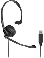 Kensington USB Mono Headset met Mic en Volume Control