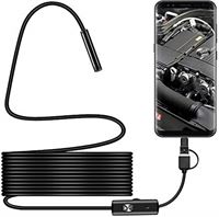 SJ Gang USB Waterproof endoscoop Inspectie Camera Halfstijve Wire Geschikt for Android, PC (Cable Length : 1m)