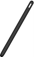 WOVELOT Tablet Press Stylus Pen Beschermende Cover voor Potlood 2 Hoesjes Draagbare Zachte Siliconen Potlood Case Accessoire Zwart