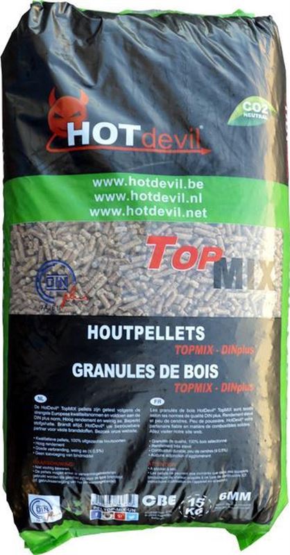 WOODcom - Pellets TopMix - Houtpellets (15kg)