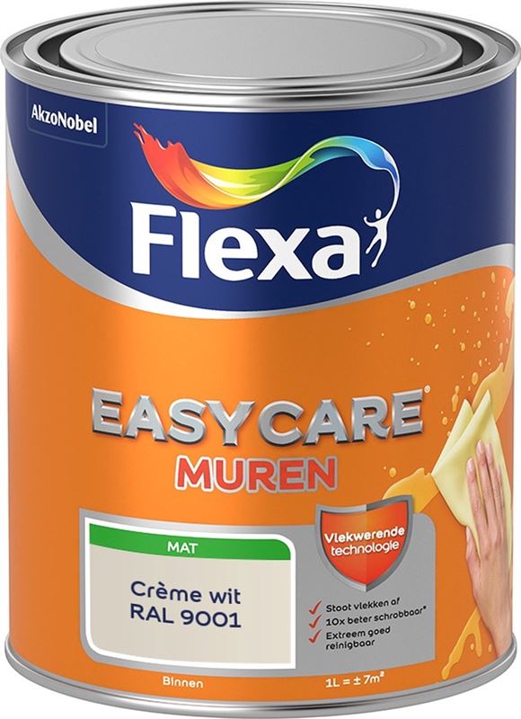 wraak Mislukking Modernisering FLEXA Easycare Muurverf - Mat - Mengkleur - Crème-wit / RAL 9001 - 1 liter  | Prijzen vergelijken | Kieskeurig.nl