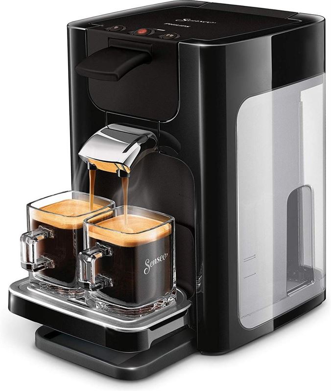 SENSEO Philips Quadrante HD7865/60 Koffiepadmachine, XL-waterreservoir, zwart, hoogglans zwart