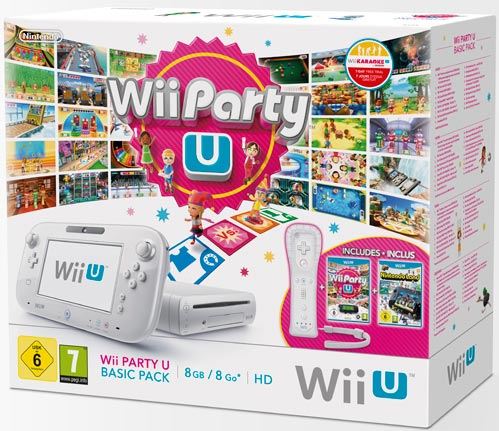 Nintendo Wii U Party 8GB + NintendoLand + Wii Remote Plus 8GB / wit