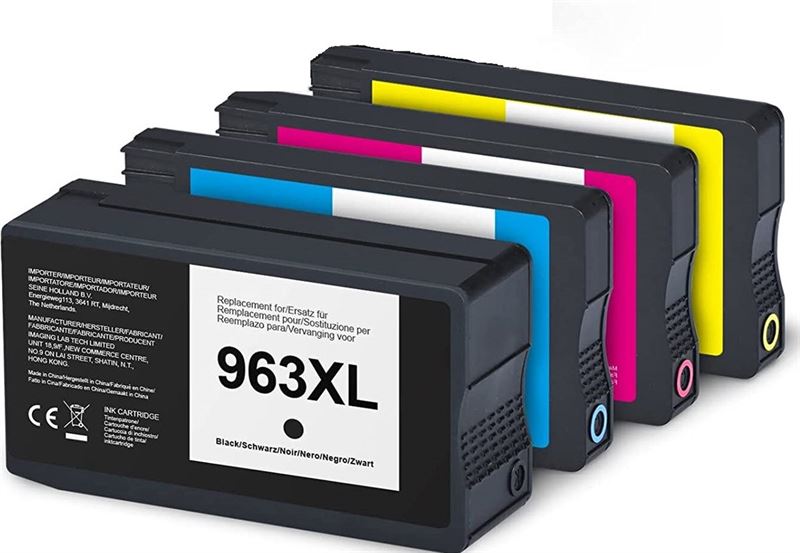 inktdag inktcartridge voor HP 963XL inktcartridges multipack, hp 963 xl inktcartridges van 4 kleuren (1*BK, C, M en Y) voor HP OfficeJet Pro 9010, 9014, 9012, 9020, 9025, 9015, 9016, 9019, 9022, 9018 Printer