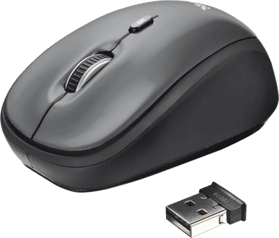 Kip Overtekenen mei Trust Yvi Draadloze Mouse -blk computermuis kopen? | Kieskeurig.be | helpt  je kiezen
