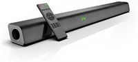YCLZY Soundbar voor tv-apparaten, 2.0 soundbar met HDMI ARC, 120 W 110 dB soundbar TV, Bluetooth 5.0 luidspreker met AUX, USB, HDMI, optische aansluiting, zwart