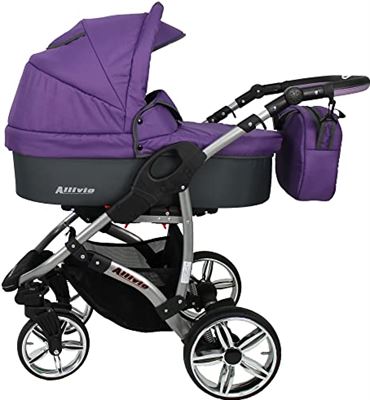 Lux4Kids Kinderwagen, babyzitje, buggy, 2-in-1, 3-in-1, Isofix by Violet 04 3-in-1 met babyzitje | Prijzen vergelijken |