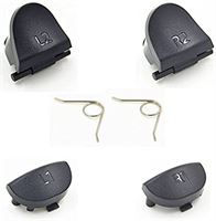 zjzs Controller vervanging onderdelen L1 L2 R1 R2 knop en 2 veren voor Accessories Playstation4 PS4 Controller ( Pack van 6)